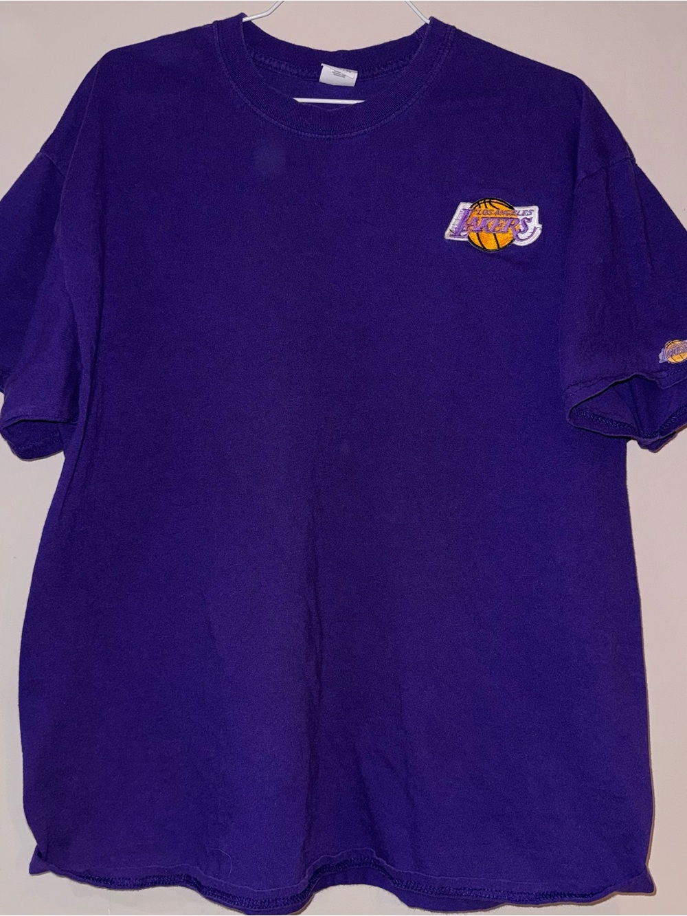 Gildan Purple Crewneck Tee with Size XL Tag